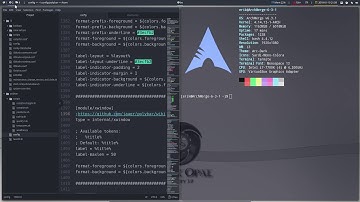 ArchMerge : 195 polybar modules A-Z : xwindow