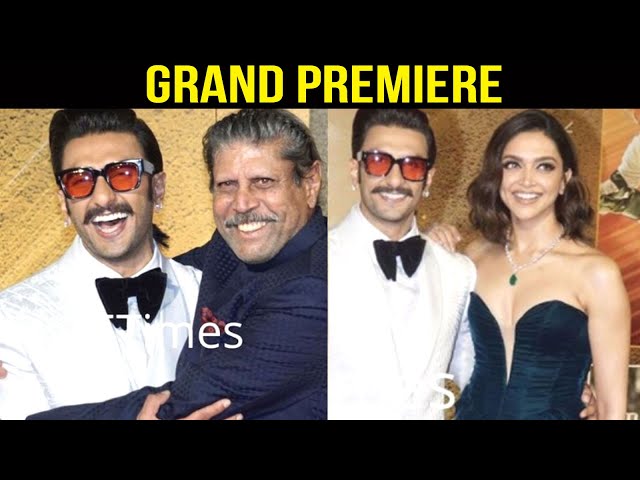 Ranveer Singh Gets Tight Hug from Kapil Dev at 83 Premiere; Deepika  Padukone Steals the Show