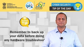 💾 Cyber Security Tip of the Day: Always Back Up Your Data!