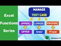 Excel Text Casing | LOWER | UPPER | PROPER #excelformula #education #growth #exceltips #excel #viral