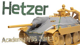 Jagdpanzer 38(t) Hetzer  - Part 1 Building - Academy 1/35 Tank Model Build