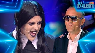 Risto Mejide FALLS IN LOVE with WEDNESDAY ADDAMS | Auditions 1 | Spain's Got Talent 7 (2021)