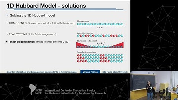Vivian França: Disorder, Interaction, and Entanglement: Tracking Quantum Phase Transitions in...