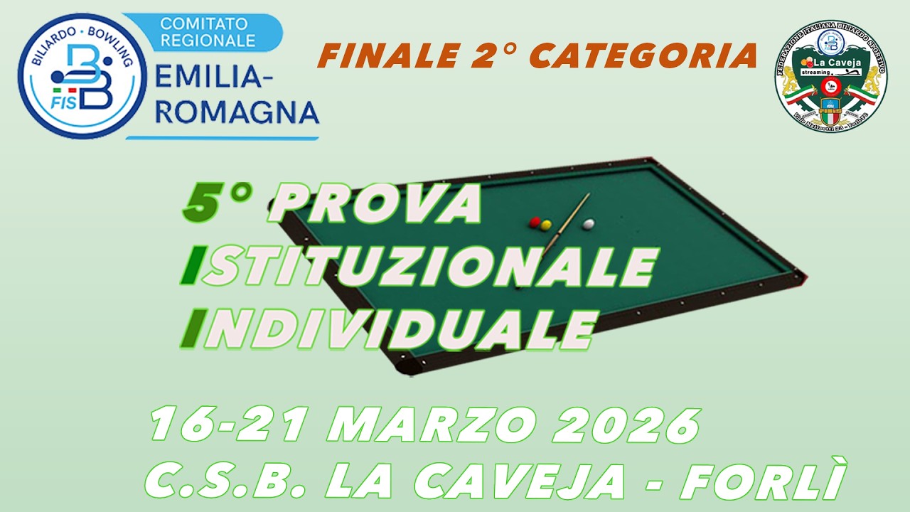 Image of video the 5° Prova Istituzionale Individuale ER  2026 21-03 ore 19  stream 10 -Finale 2° cat 18