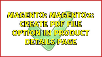 Magento: Magento2: create pdf file option in product details page
