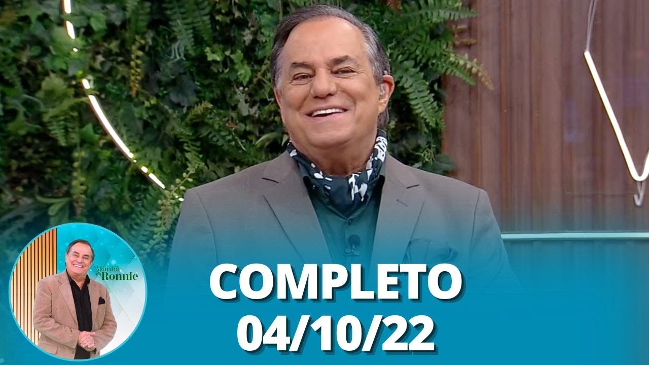 Manhã do Ronnie: Cientistas em ação, Cake Designer, papo com arquiteta Carol (04/10/22) | Completo