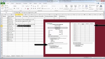 Create a semester plan in Excel