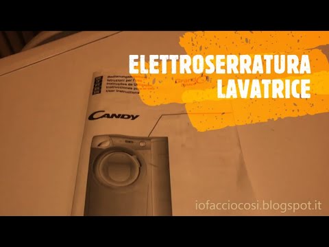Serratura Porta Originale Candy Per Lavatrice - Bianca, Con Blocco E Microinterruttore (MPN 49030389-3)