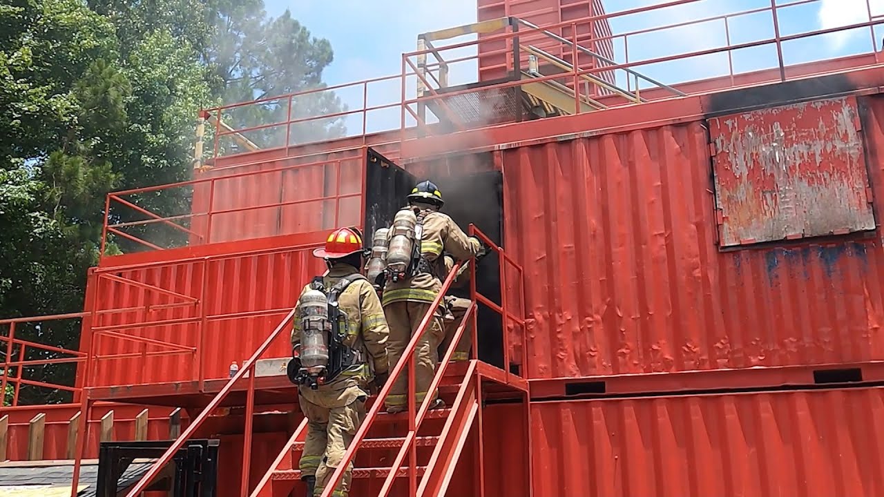Chatham County Fire Department Live Fire Training - YouTube