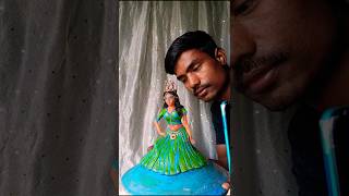 मिट्टी का गुड़िया पेंटिंग करना शिखे/#Making Clay Art #shortvideo