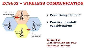 Handoff strategies - Prioritizing Handoff & Practical considerations - Part II