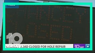 Chancey Road closed for hole repair in Zephyrhills