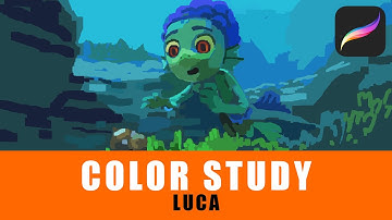 Procreate Timelapse Digital Art Process 🎬 Luca Color Study 20