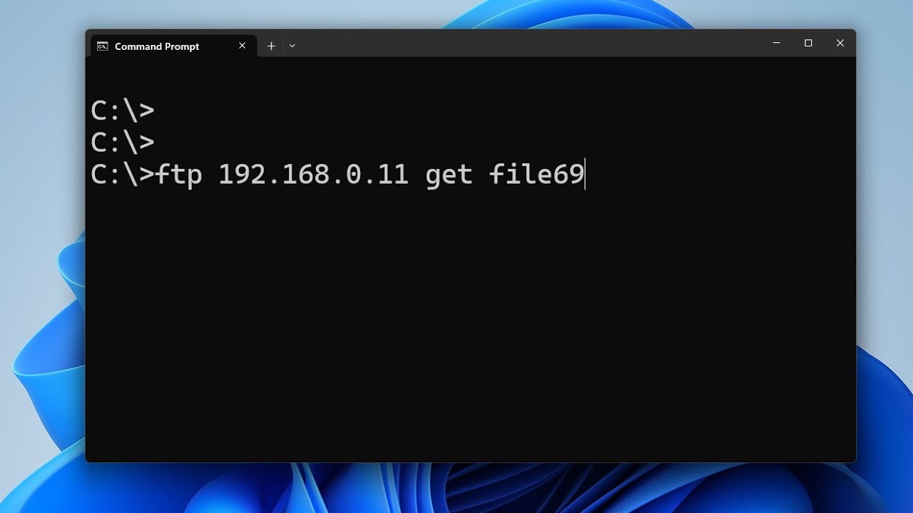 No FileZilla. FTP Upload and Download Files Using Command Prompt