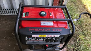 Predator 8,750 Generator Quick Review. Has Not Been Used For 3 Years, Sitting In A Hot Container.