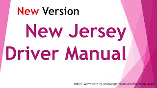 New Jersey Driver Manual 1, Driver Test Tip, DMV, MVC