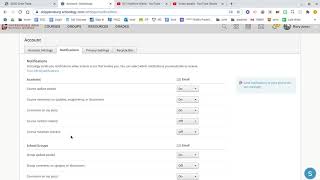 Changing Notifications- Schoology