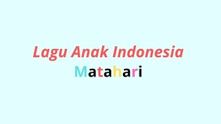 Lagu #anak #indonesia #paud - Matahari