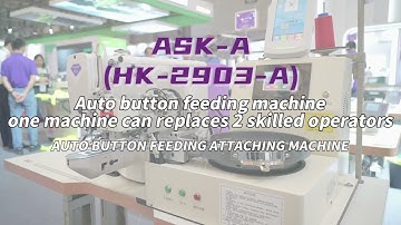 AUTOBUTTON FEEDING ATTACHING MACHINE#ASK A（HK-2903-A ） #hikari