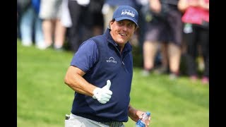 Phil Mickelson Attempts to Break 'Thumbs Up' Record at the 2019 PGA Championship at Bethpage Black