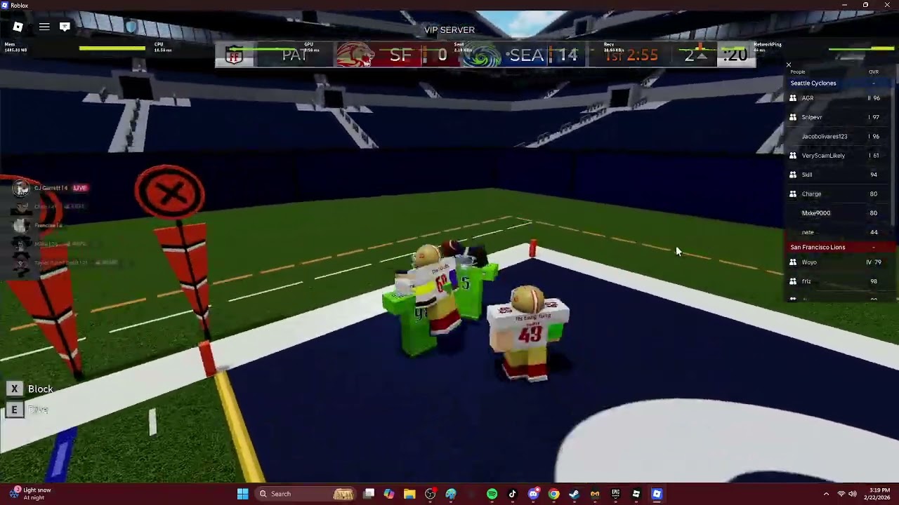 San Fran vs Sehattle