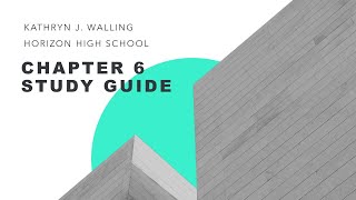 Chapter 6 Study Guide