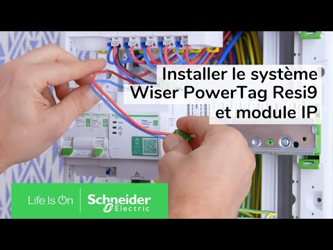 Comment installer le système Wiser PowerTag Resi9 et module IP pour mesurer les consommations ?