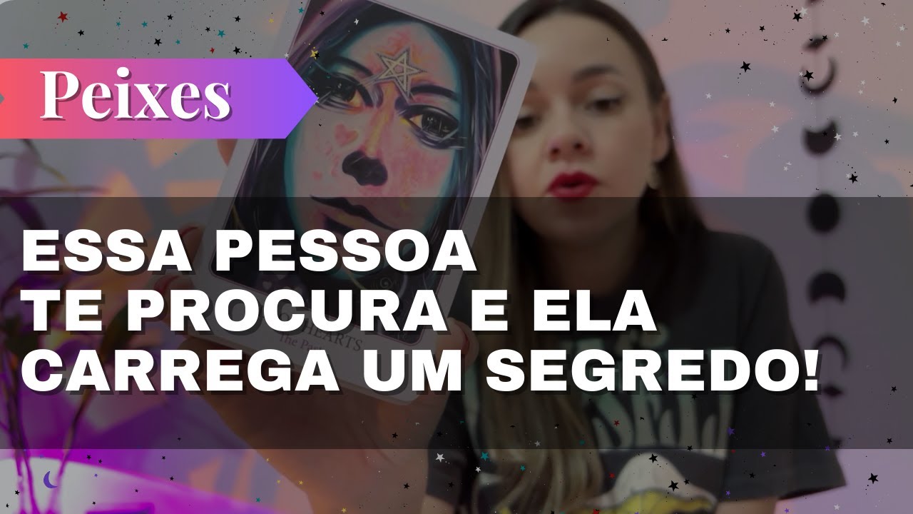 PEIXES✨NÃO VAI DAR PRA FUGIR🔥ESSA PESSOA TE PROCURA E ELA CARREGA UM SEGREDO!
