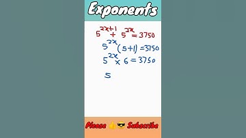 Solving Exponents ! Exponent And Power Tricks ! #maths #shorts