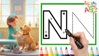 Learn The Letter N With A Nurse Who Helps Her Animal Friends English Preschool For Children