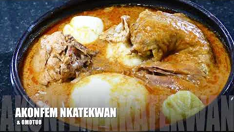 Let's cook a Delicious Akonfem Nkatekwan | Guinea Fowl Groundnut Soup