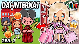 DAS REICHE MÄDCHEN MUSS INS INTERNAT 😱 Teil 1 💞 DEUTSCH TOCA BOCA STORY