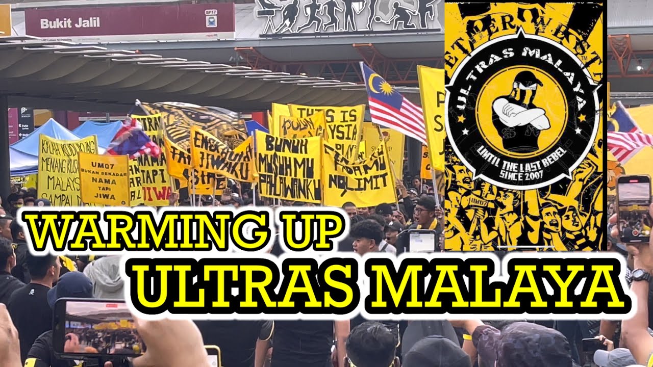 WARMING UP-ULTRAS MALAYA DI STADIUM NASIONAL BUKIT JALIL‼️MALAYSIA VS SINGAPORE 2023