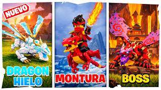 TODO lo NUEVO de NINJAGO Parte 2 en LEGO Fortnite Odyssey | Dragón de Hielo y Thunderfang