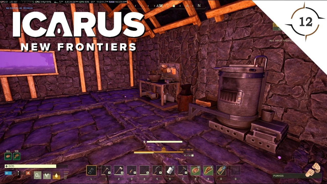 EP12 - RELAXANDO E ORGANIZANDO A BASE 🗂️ ICARUS PROMETHEUS - GAMEPLAY PT BR #icarus