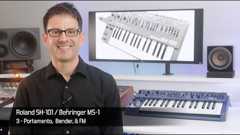 Roland SH-101 & Behringer MS-1 /  Part 3 /  Portamento, Bender, & FM