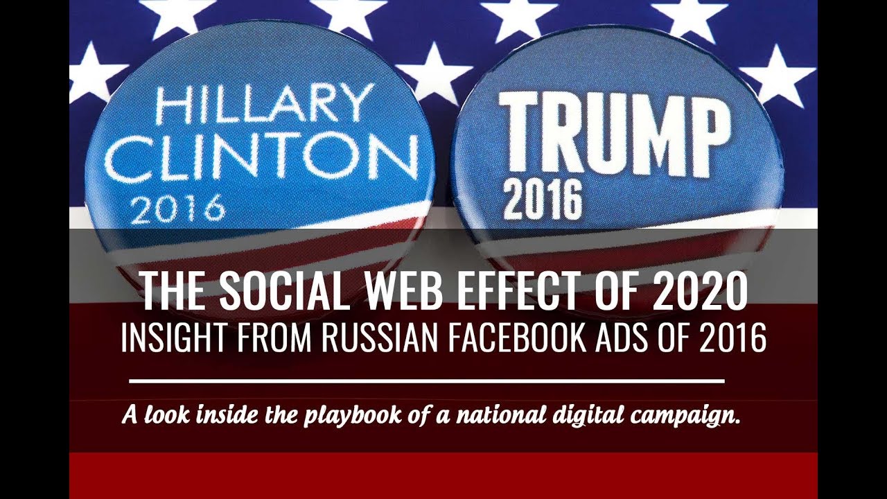 The Social Web Effect of 2020 – Gleaning Insight from Russian Facebook Ads of 2016. Part 2 of 3