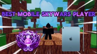 The Best *MOBILE* SkyWars Player…#2 (Roblox BedWars)