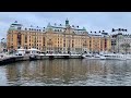 Stockholm Walks: Nybroplan- Skeppsholmen. Central Stockholm to museum island in January 2021