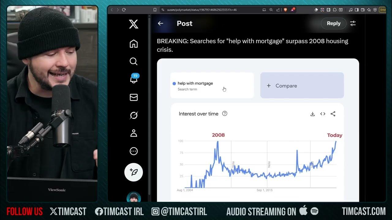 Massive Market Crash Looms, Google Indicates Housing Market Will Tank | Tim Pool