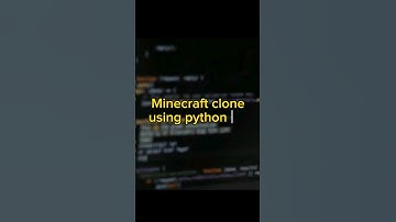 Minecraft clone using python 😲  #programming