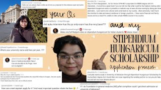 How I got Stipendium Hungaricum Scholarship 🇭🇺: Application Process , Entrance Exam Tips, Nomination