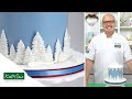 Frosty Fir Trees Christmas Cake Decorating Tutorial With Ceri Griffiths