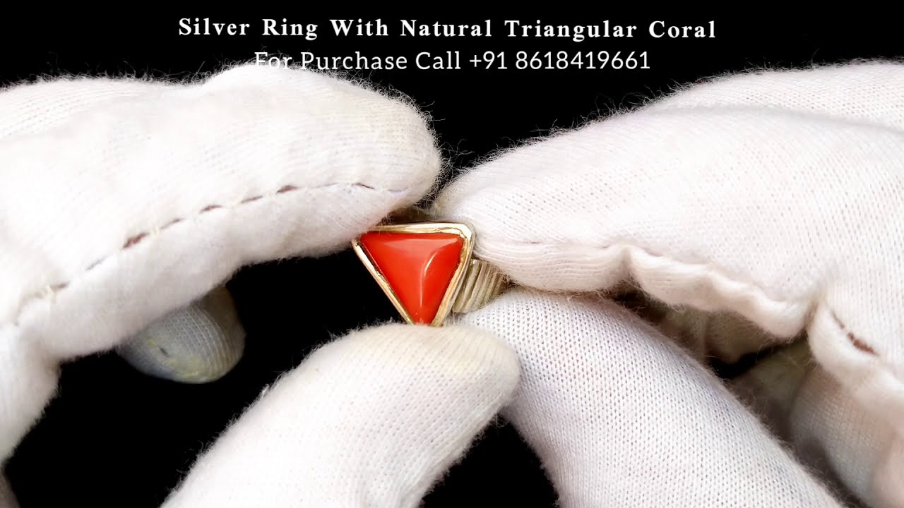 Red Coral Triangle Ring 2024 | spraguelawfirm.com