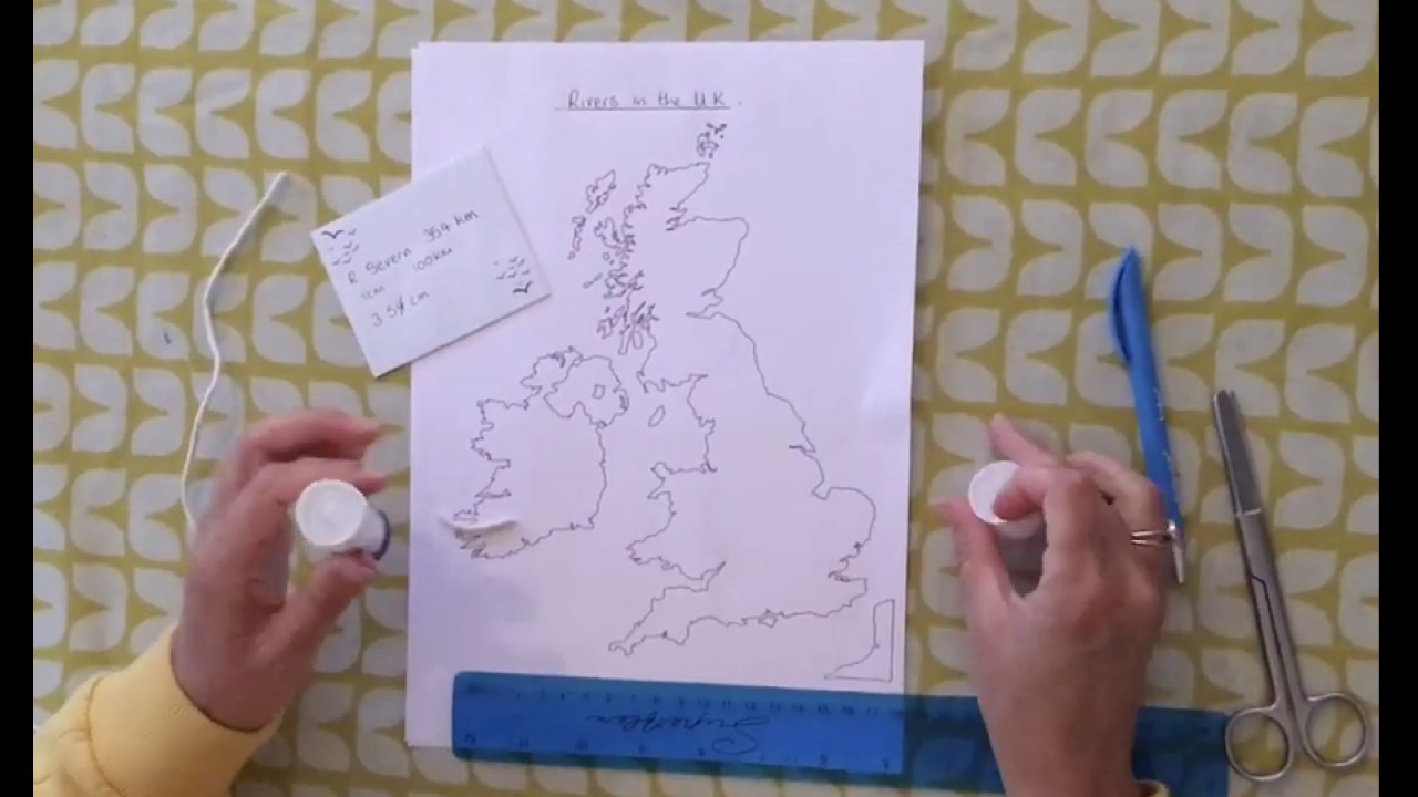 How to make a River Map using String and Scale - YouTube