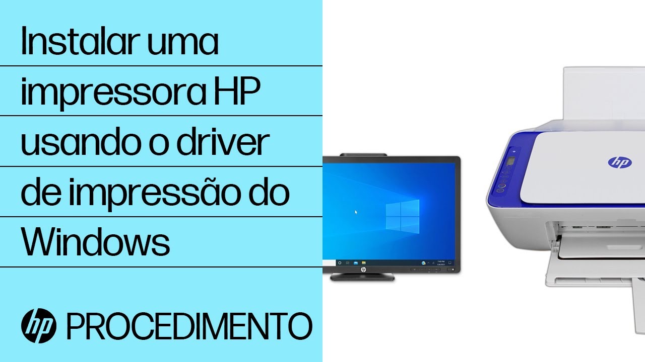 Instalar uma impressora HP usando o driver de impressão do Windows