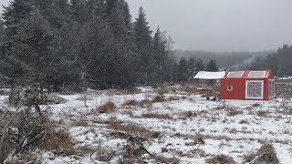 ORMANDA ODUN ARADIK KAR YAĞIŞINA YAKALANDIK - SICAK SOBALI ÇADIR KAMPI