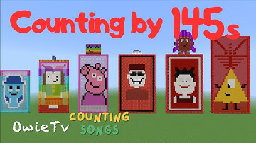 Counting by 145s Song | Minecraft Numberblocks Counting Songs | Math and Number Songs for Kids