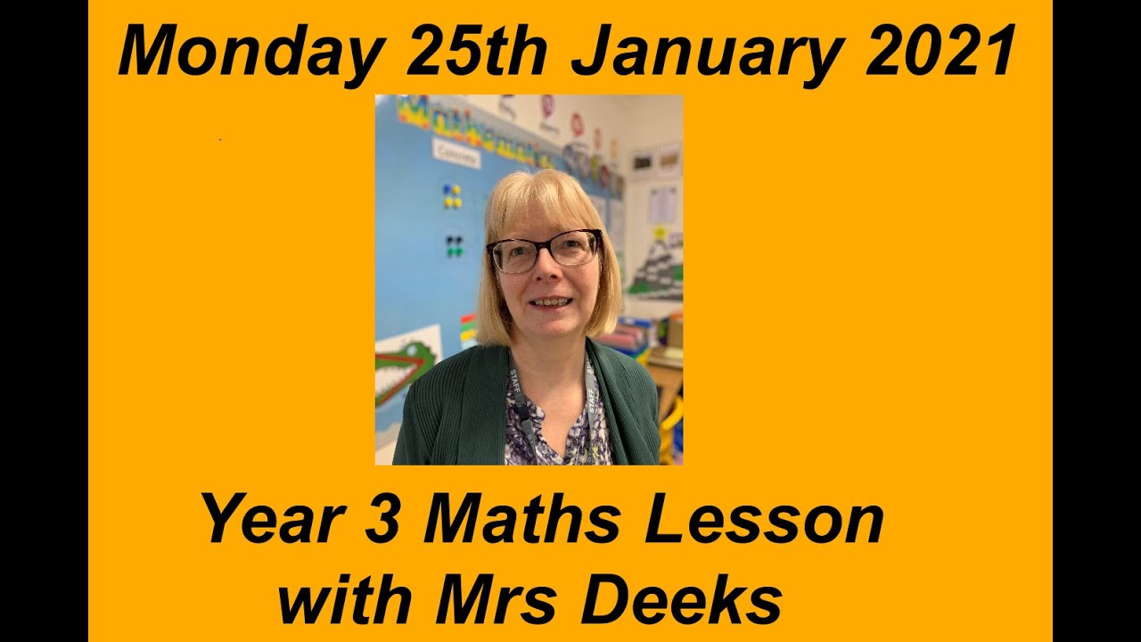 Y3 Wk4 Maths Monday YouTube