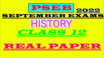 PSEB HISTORY Class 12 Out 🔥| PSEB Board exams 2023 | Education Master |